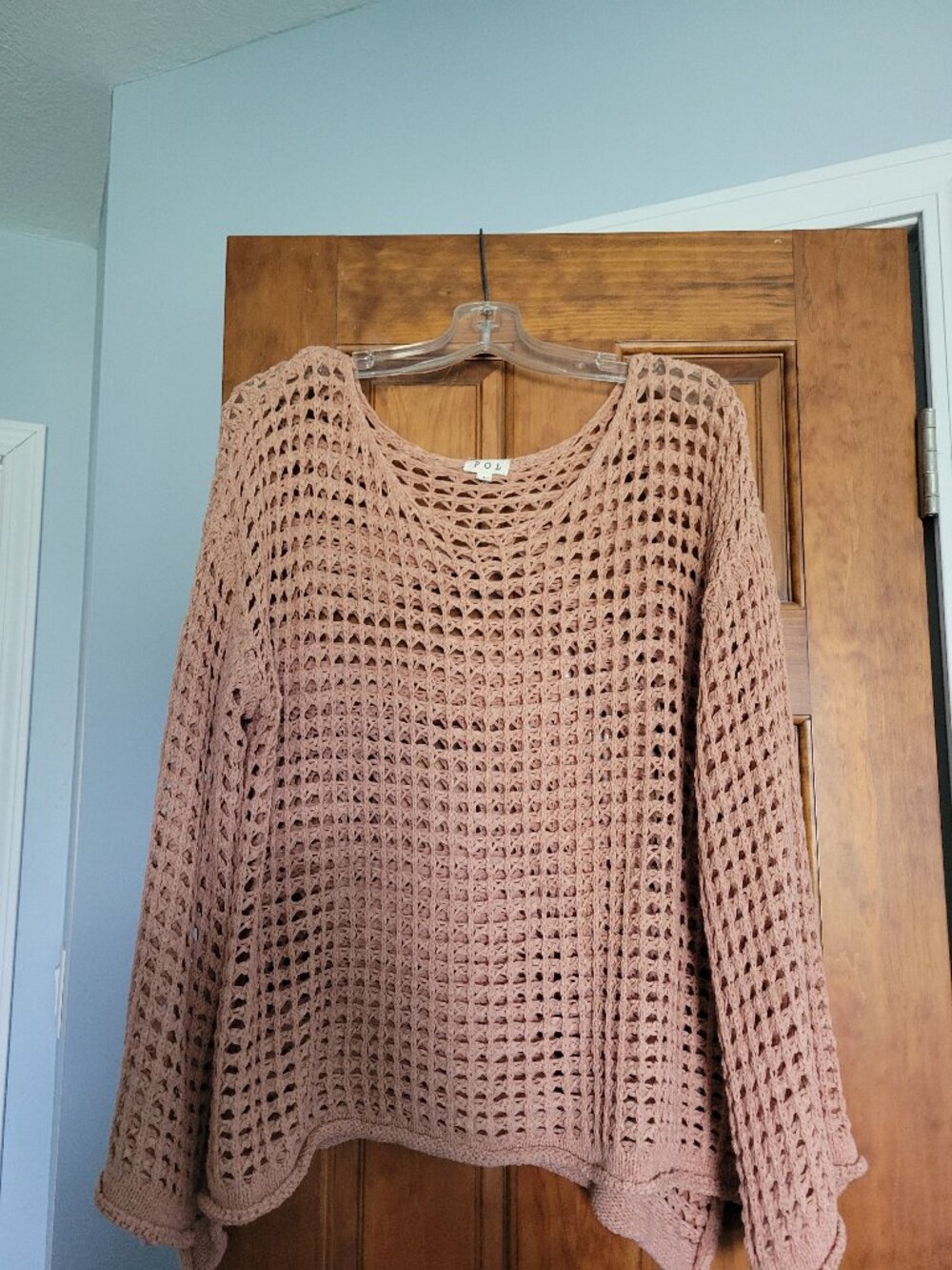 POL open stitch sweater. Large